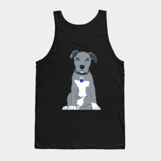 Pitbull Grey Staffordshire Terrier Tank Top